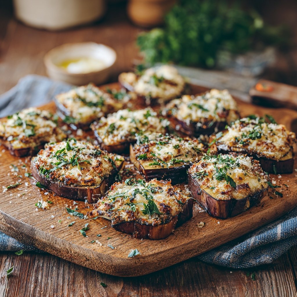 Gegrillte Auberginen Mit Parmesan