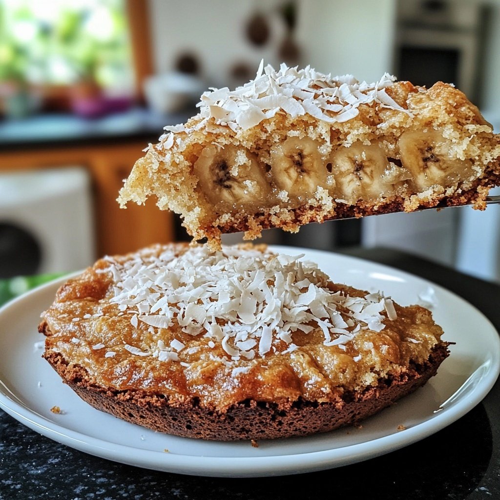 Bananenbrot mit Kokos