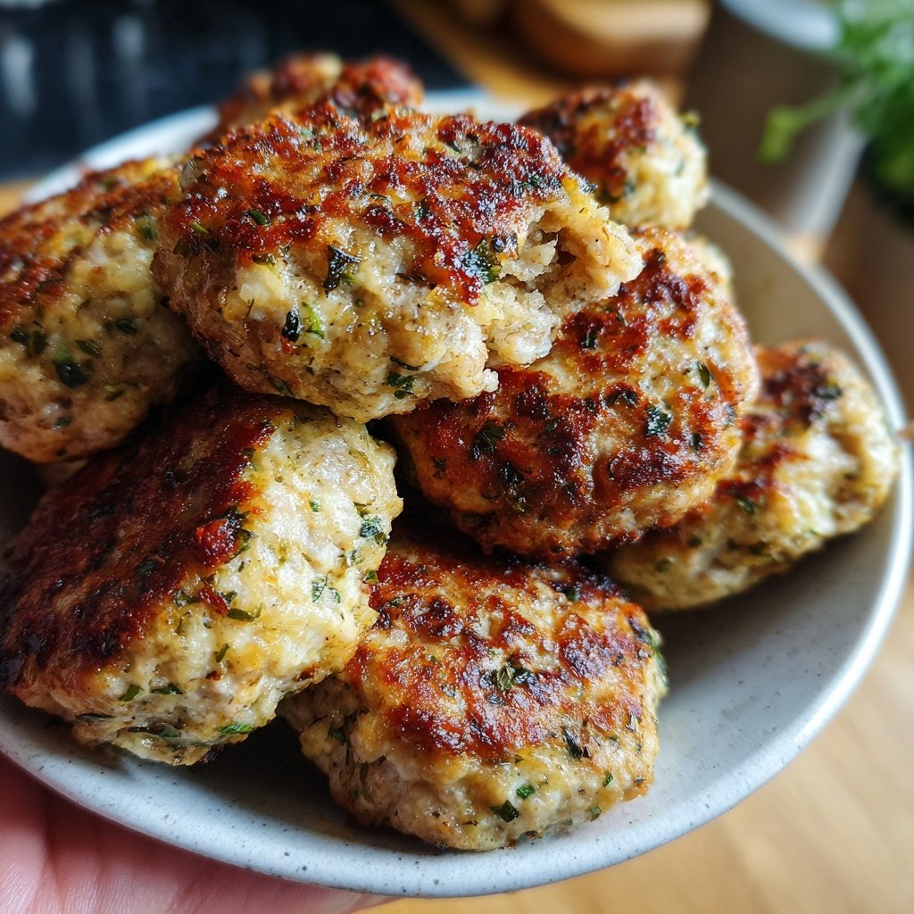 Hähnchen Frikadellen Aus Dem Ofen