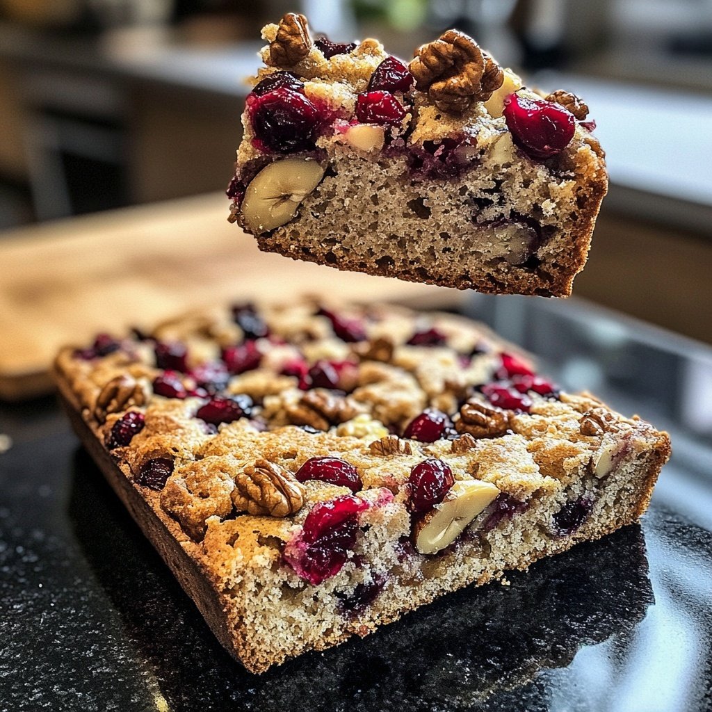 Einfaches Cranberry-Bananen-Nussbrot