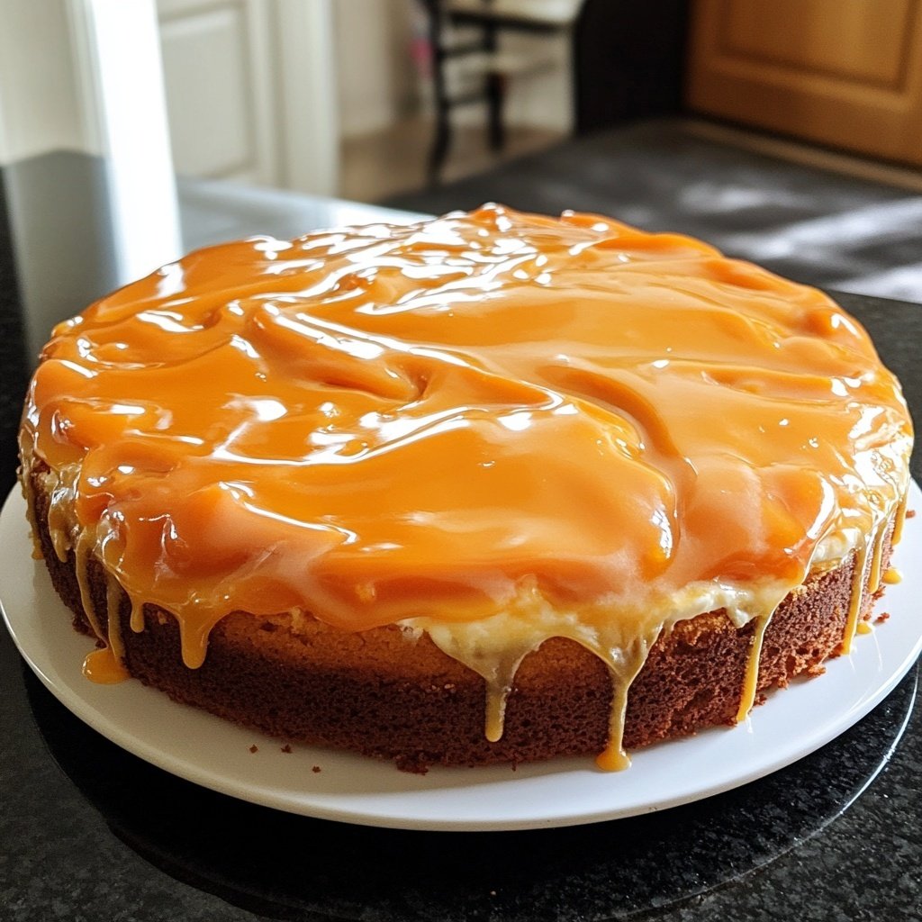 Torte mit Orangenkonfitüre und Mascarpone