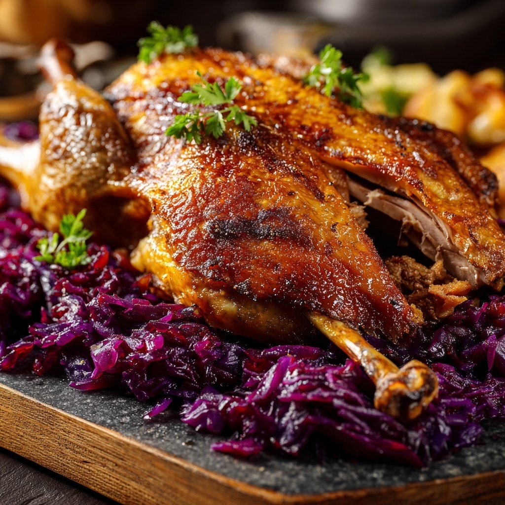 Saisonal & Festlich Weihnachtsgans mit Rotkohl